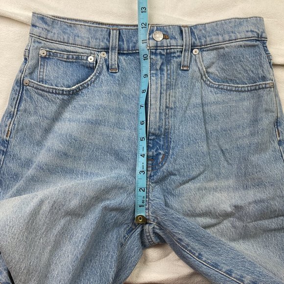 NWT Madewell Distressed Superwide-Leg Jeans Light Wash ND543 High-Rise Cropped - Picture 15 of 16